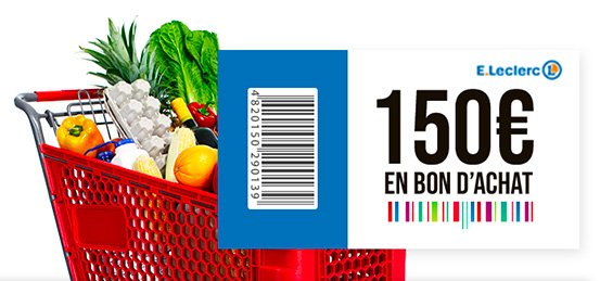 Gagnez un bon d'achat Leclerc de 150 euros